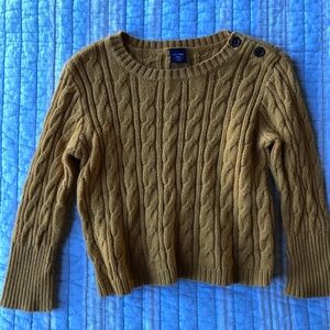 Toddler mustard yellow sweater